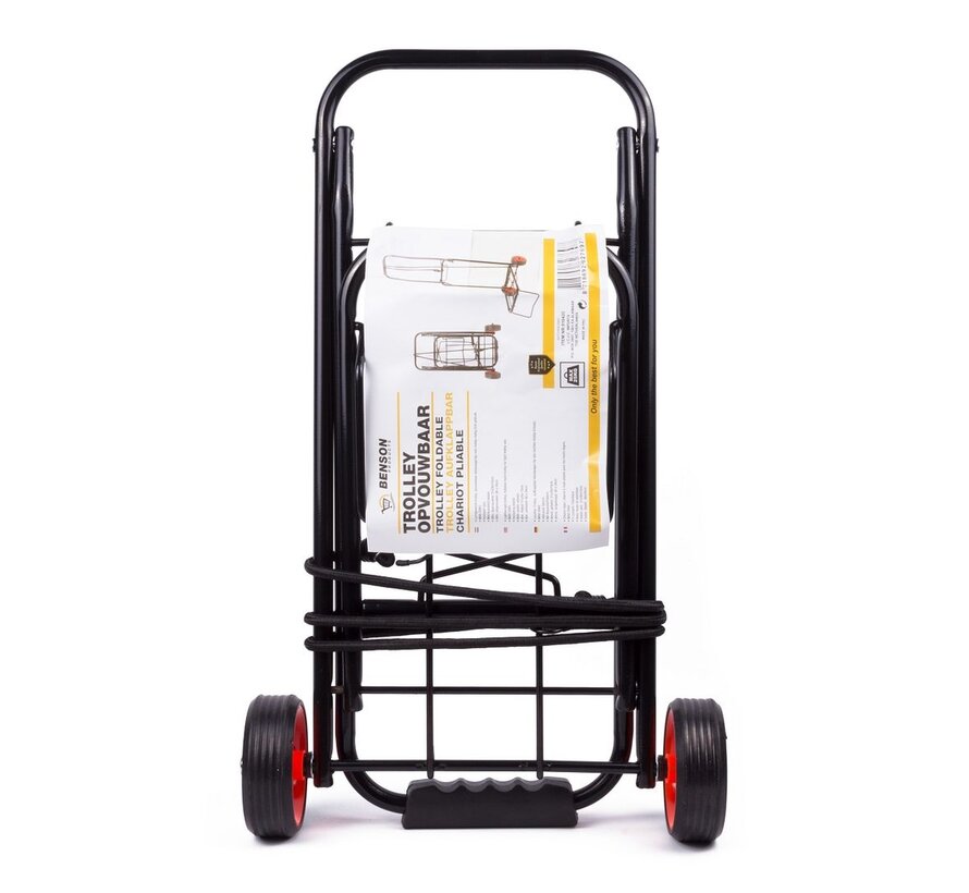 Trolley Opvouwbaar Zilver/Zwart - Trolley Met Wielen