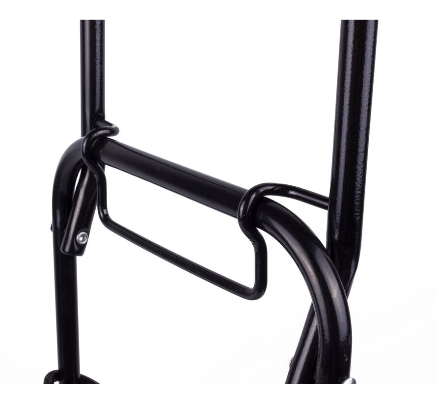 Trolley Opvouwbaar Zilver/Zwart - Trolley Met Wielen