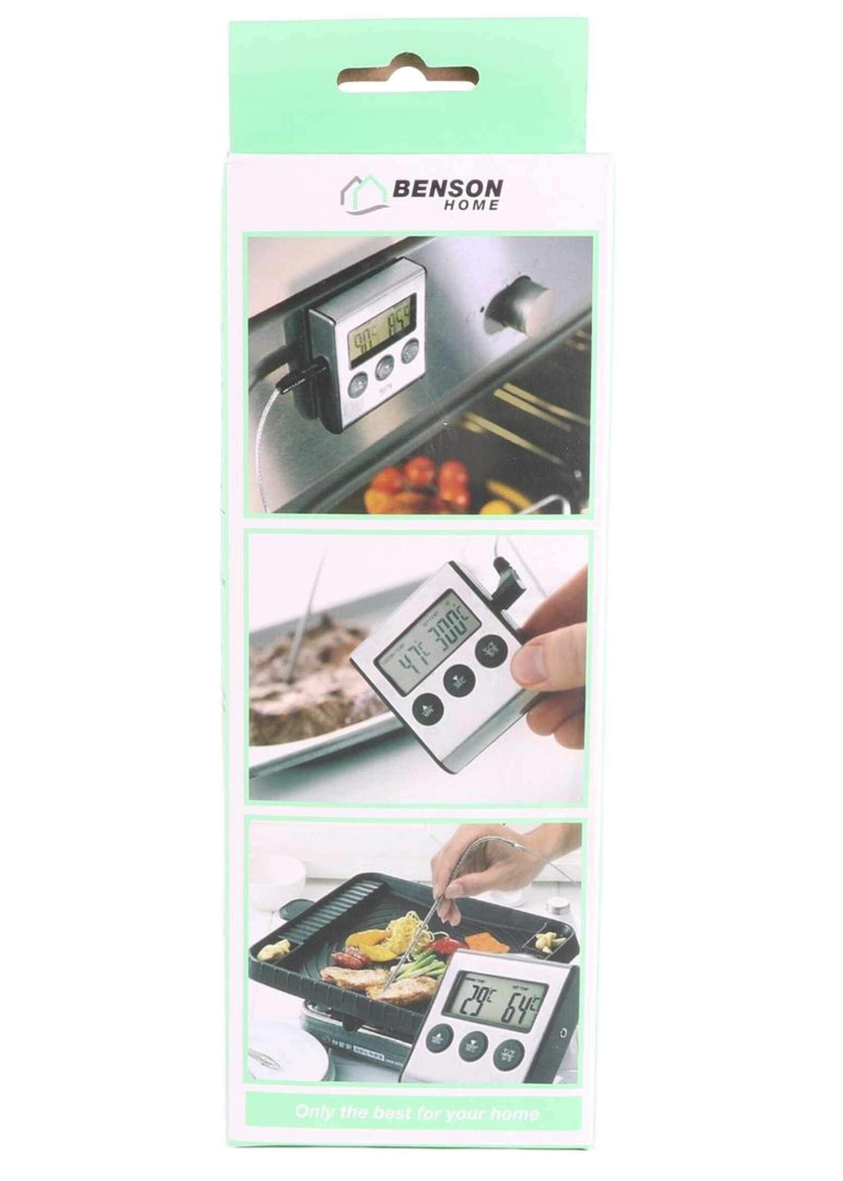 Benson Home Keukenthermometer Digitaal met Timer - Kookthermometer