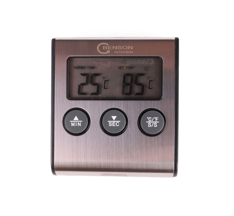 Keukenthermometer Digitaal met Timer - Kookthermometer