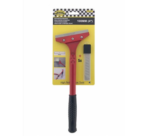Benson Tools Behangschraper 100mm + 5 Messen - Behang Verwijderen