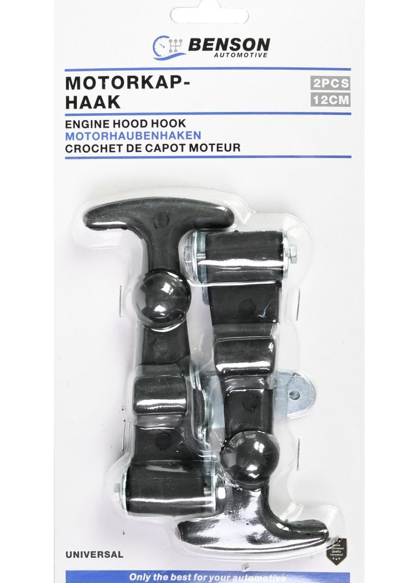 Benson Tools Motorkap Haak - Motorkap Bevestigingshaak - Motorkap Latch - Motorkap Vergrendeling 2 dlg