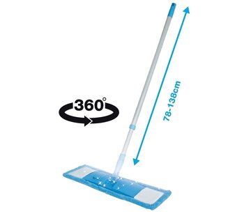 Benson Vloerwisser Profi Aluminium + Microvezel Hoes - Vloerreiniging - Schoonmaakaccessoires