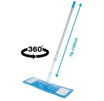 Benson Vloerwisser Profi Aluminium + Microvezel Hoes - Vloerreiniging - Schoonmaakaccessoires