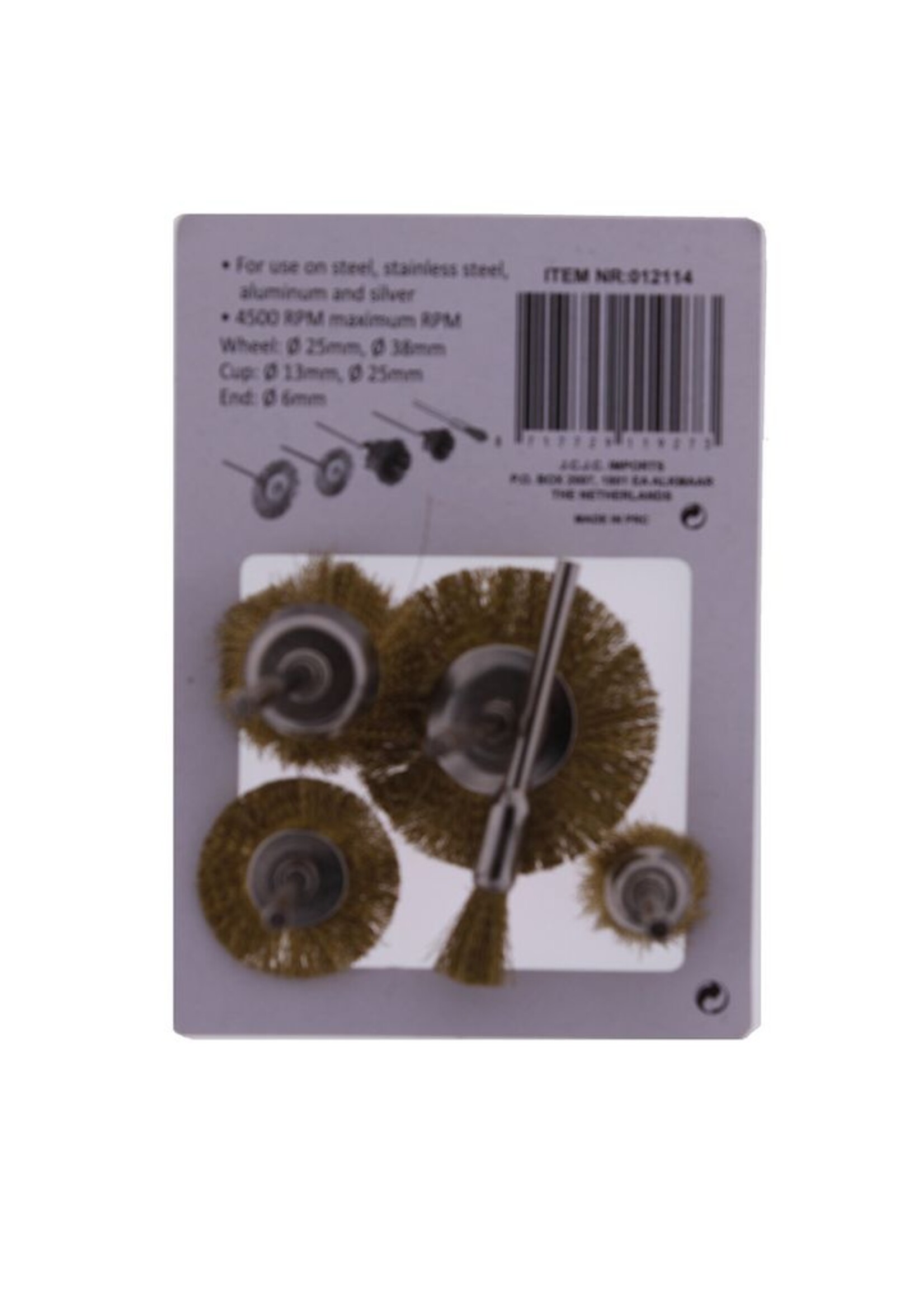 Benson Multislijper Borstelset 5 dlg - Multislijper Accessoires – 5-delige Borstelset