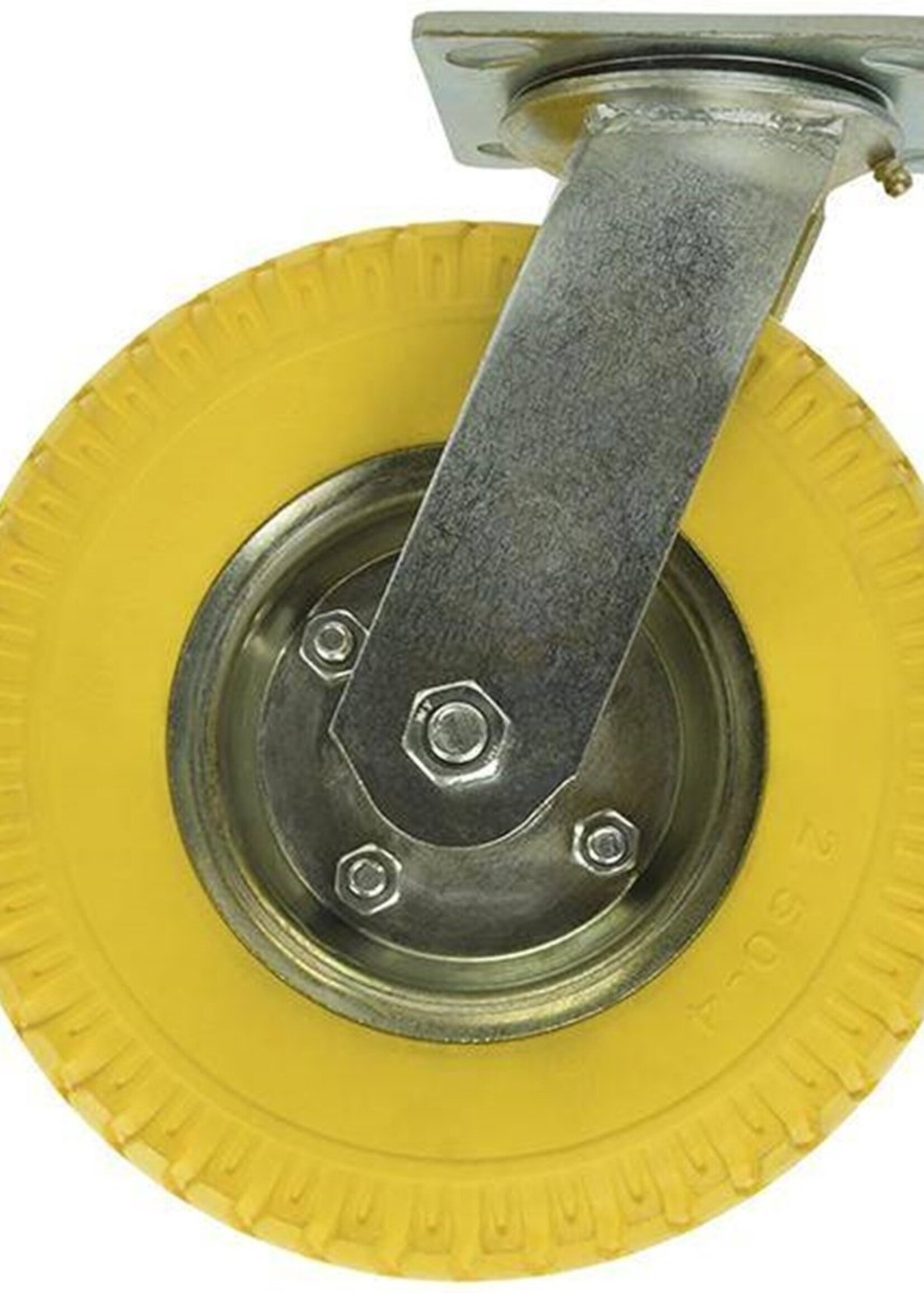 Benson Tools Zwenkwiel + PU Band 8" 2.50-4 - Draaibaar Wiel - Polyurethaan Wiel met Laadvermogen