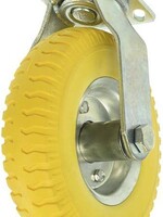 Benson Tools Zwenkwiel + PU Band 8" 2.50-4 - Draaibaar Wiel - Polyurethaan Wiel met Laadvermogen