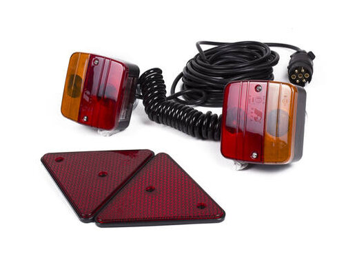 Benson Automotive Verlichtingsset Magnetisch + Frame 2,5 mtr + 7,5 mtr - Verlichtingsset voor Oplegger