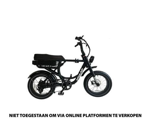 Knaap Knaap Fatbike Model BCN Black 48v 250W Motor - Zwart