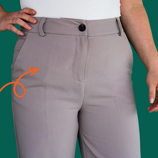 Pockwear Dames maxislip met zakken - Zwart