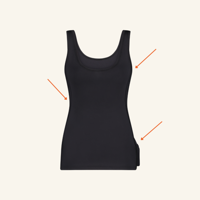 2-Way shirt with pockets - Black