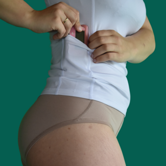 Pockwear Pockets 2-way hemd dames - Wit