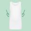 Singlet with pockets - White