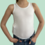 Singlet with pockets - White