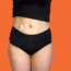 Dames high waist bikinibroekje met zakken