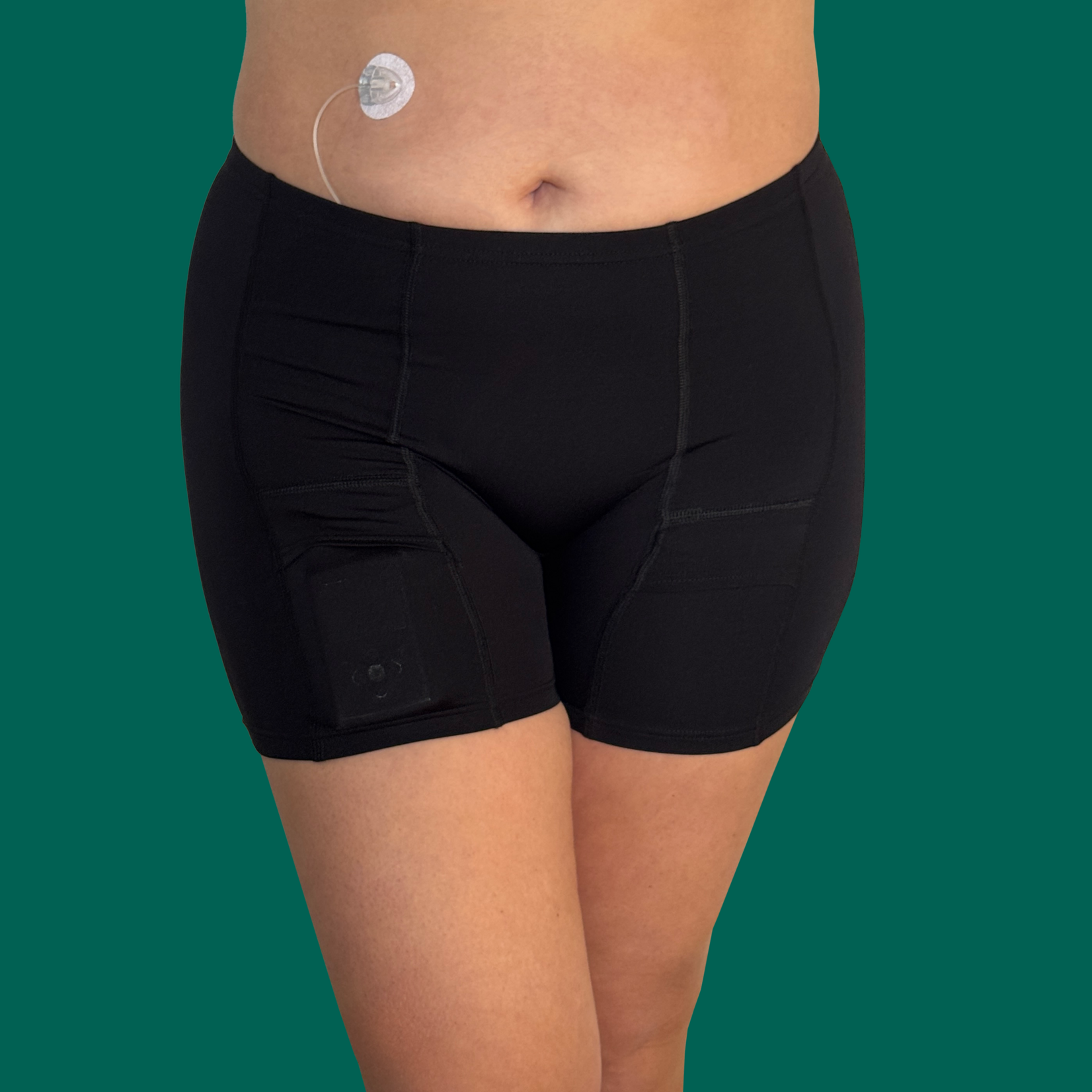 Pockwear Women's biker short with pockets - Black