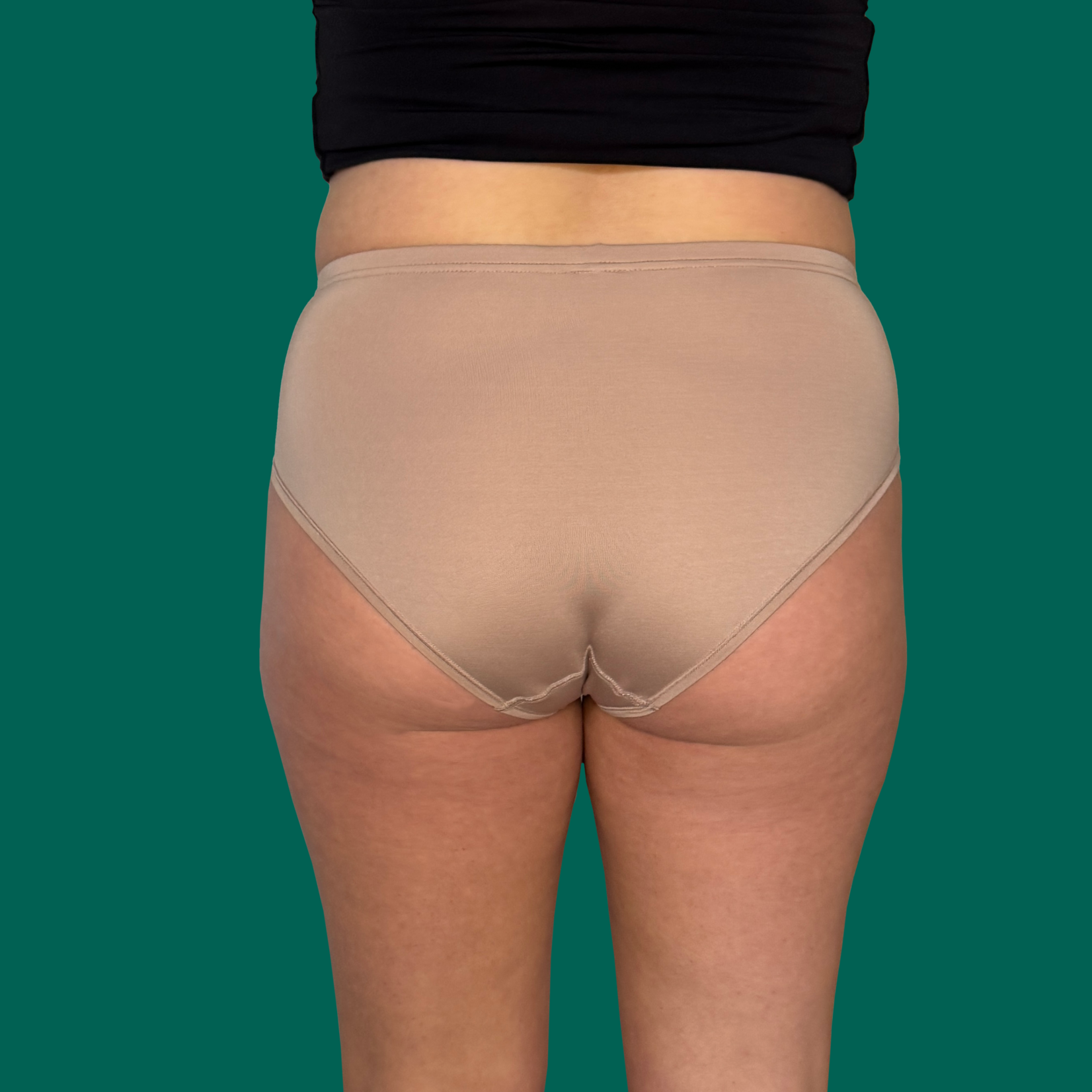 Pockwear Women's maxi brief with pockets - Caffè latte