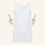 Singlet with pockets - White