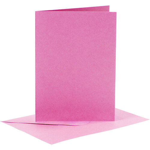 Creotime 6 kaarten met omslagen Fuchsia Creotime 6 kaarten met omslagen Fuchsia