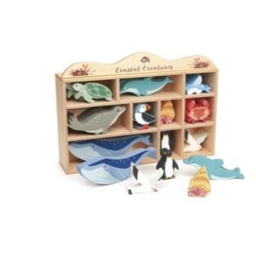 Tender leaf Set - Houten Zeedieren Tender leaf Set - Houten Zeedieren