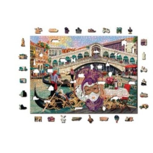 Wooden City Puzzel - Venice Carnaval