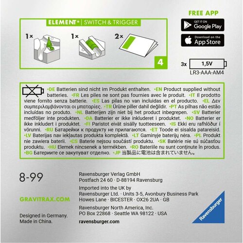 Ravensburger Gravitrax Power Element Switch Trigger