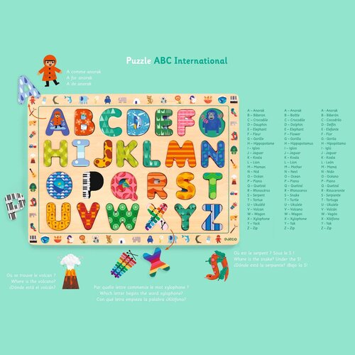 Djeco Inlegpuzzel letters