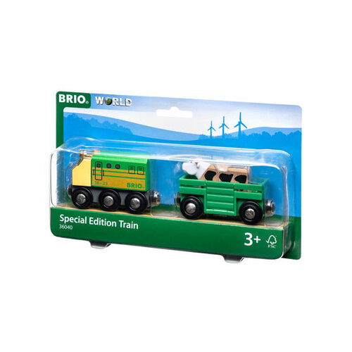 Brio Gouden locomotief met koewagon