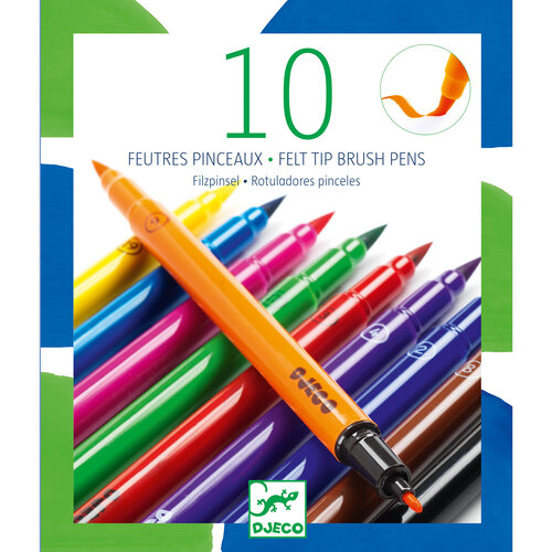 Djeco 10 penseelstiften - klassiek
