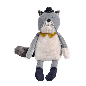Moulin Roty Knuffel kat 'Les Moustaches'