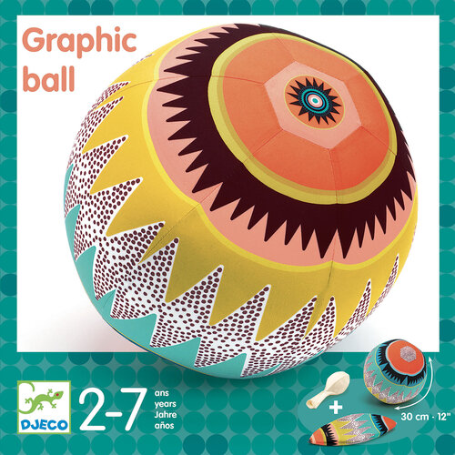 Djeco Ballonbal 'Graphic' 30cm