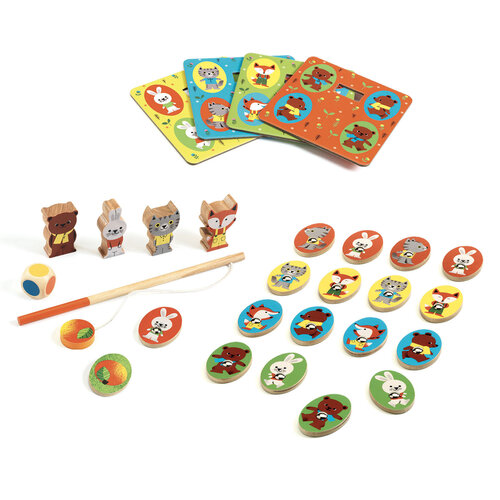 Djeco 4 kinderspellen LudoWood