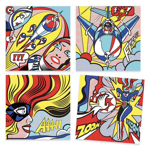 Djeco Tekenpakket 'Roy Lichtenstein' Heroes
