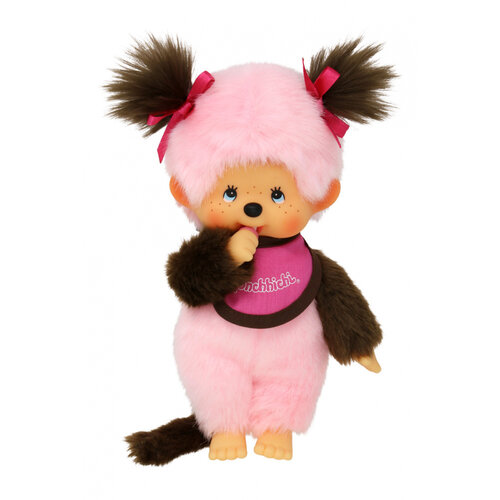 Monchhichi Monchhichi bicolor meisje roze 20 cm