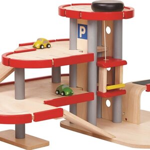 PlanToys Houten parkeergarage van PlanToys