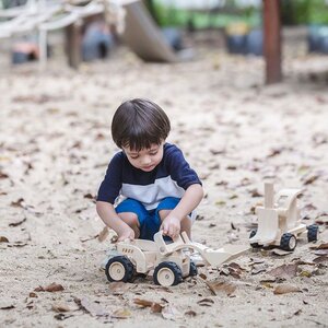 PlanToys Houten bulldozer - special edition