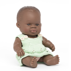Miniland Babypop Afrikaans meisje 21 cm