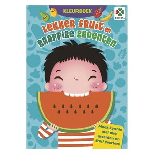 Selecta Kleurboek 'Lekker fruit en grappige groenten'