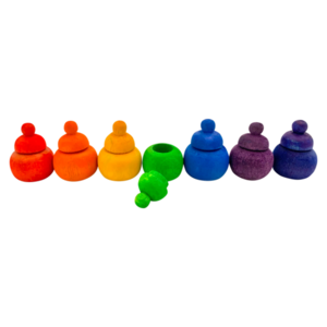 Papoose Papoose Toys Mini Rainbow Pot/7pc