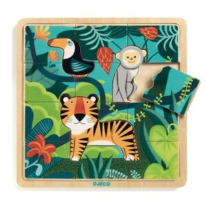 Djeco Houten puzzel 'Jungle' van Djeco