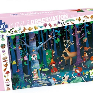 Djeco Puzzel 'betoverd bos', 100 st