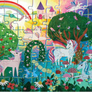 Crocodile Creek sparkling unicorn puzzel - 60 stuks