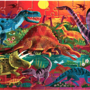 Crocodile Creek dazzling dinosaurs puzzel - 60 stuks