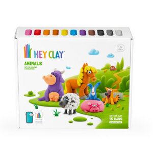 hey clay hey clay boerderijdieren - 15 potjes