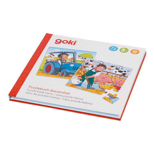 GOKI Goki - Magnetisch legpuzzelboek - boerderij, 40st.