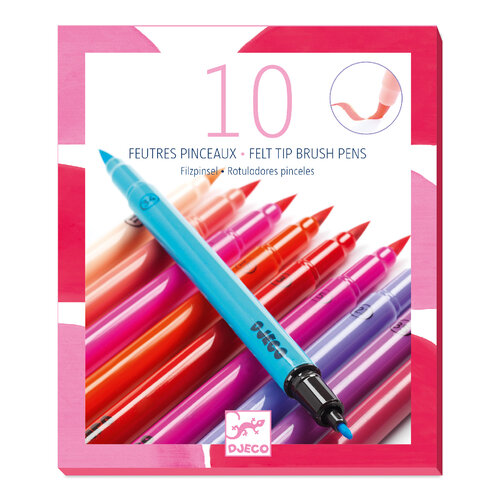 Djeco 10 penseelstiften - meisjes