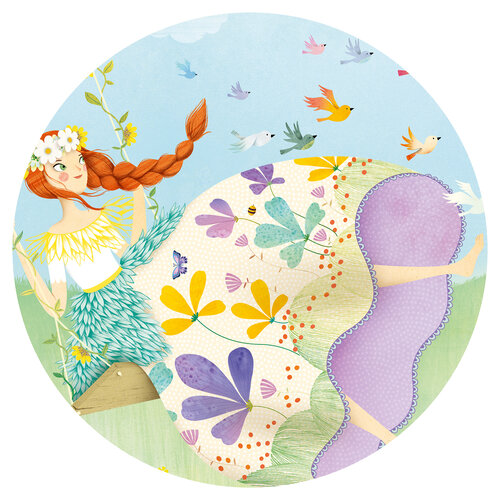 Djeco Puzzel 'Bloemenprinses' 36 st