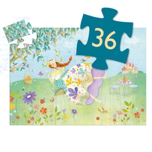 Djeco Puzzel 'Bloemenprinses' 36 st