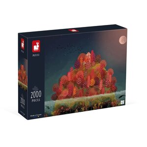 Janod Puzzel 'Herfstrood', 2000 st