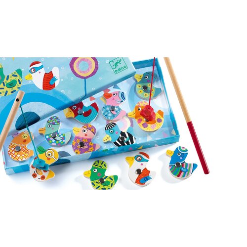 Djeco Houten visspel eendjes